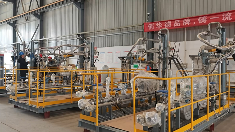 Top Loading Skid in Assembly
